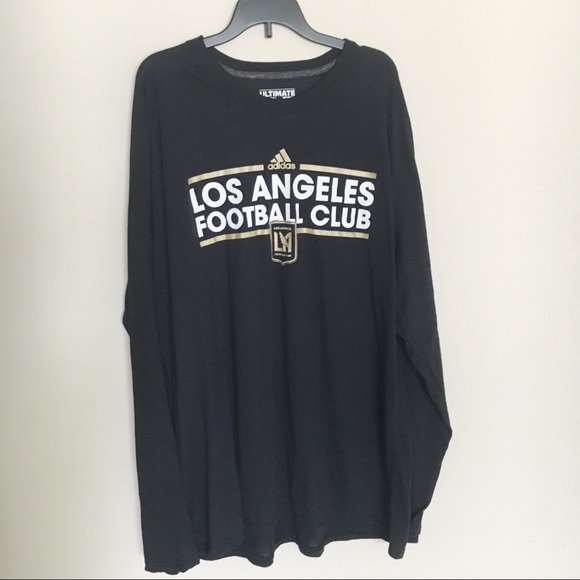 adidas Other - ADIDAS Black LAFC Long Sleeved Athletic T-Shirt adidas Other - ADIDAS Black LAFC Long Sleeved Athletic T-Shirt